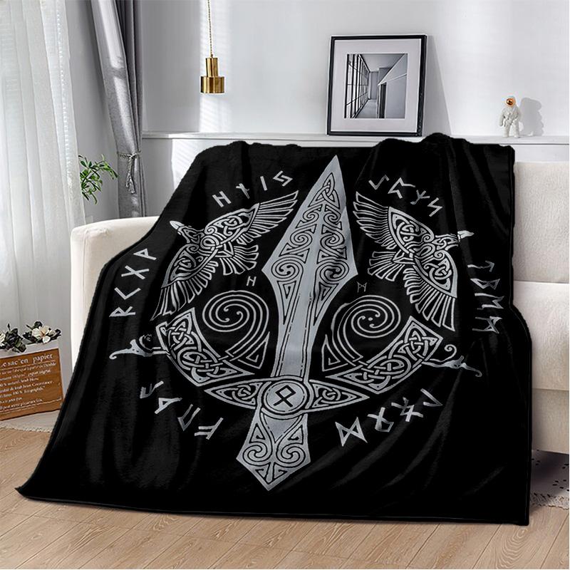 Viking Norse Mythology God Loki Soft Plush Blanket,Flannel Blanket Throw Blanket for Living Room Bedroom Bed Sofa Office Cover