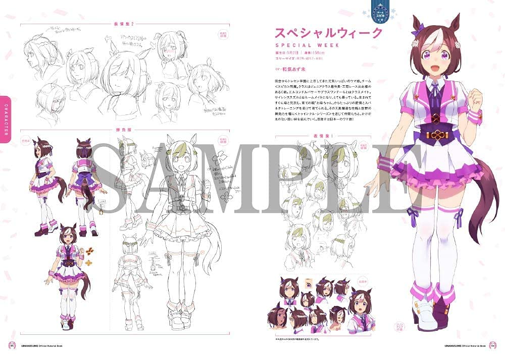 TV Anime Uma Musume Pretty Derby Official Setting Material Collection P.A.WORKS C94 Comic Market 94 Setting Material Collection Official Setting