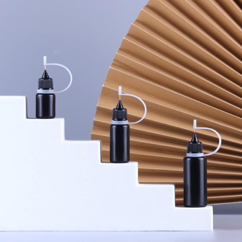 10PCs Metal DIY Quilling Tool Black Non-transparent Empty Glue Bottles For Dye Multiple Options Available