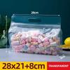 10/30pcs Wide Mouth Transparent 8-side Sealed Stand-up Bag Food Grade Storage Reusable Sealed Bag Snack Dry Fruit Storage Bag