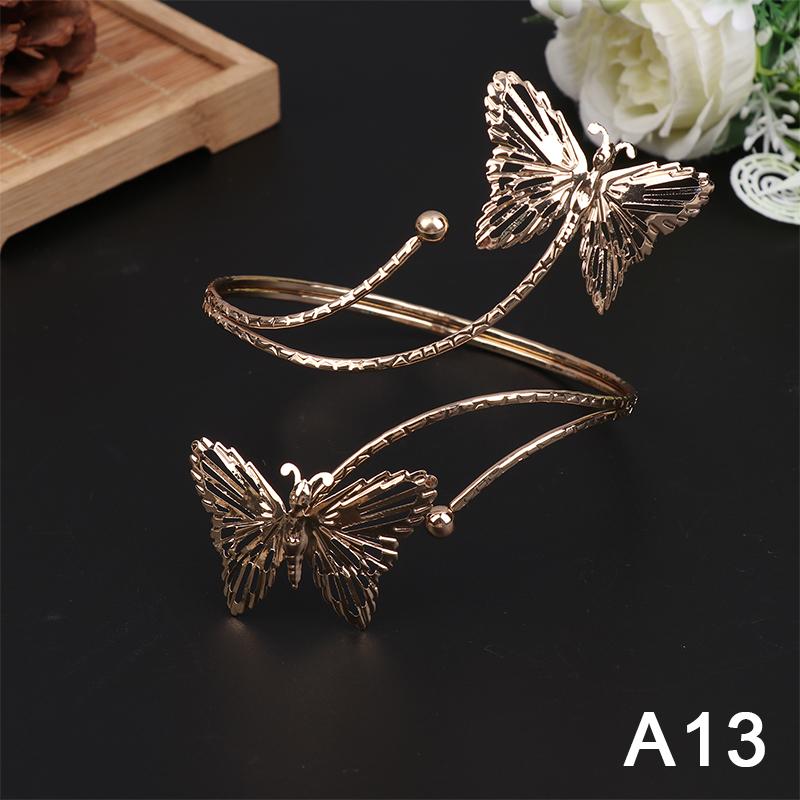 Upper Arm Bracelet Metal Coil Swirl Spiral Shape Armband Cuff Gold Silver Color Arm Bangle Armlet Adjustable For Women Girl