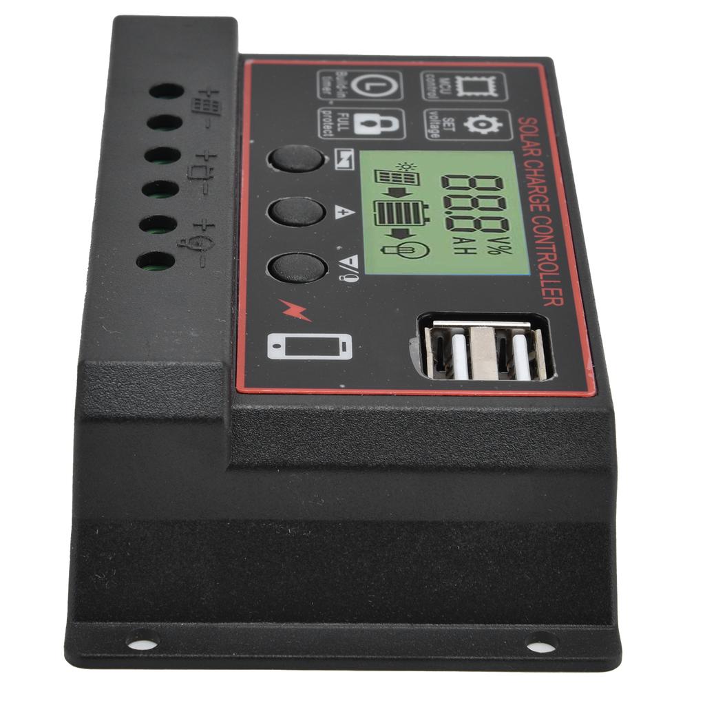 Controler de Încărcare Inteligent USB Dual Panou Baterie Solară Echipament de Control Încărcare PWM 12 24V20A
