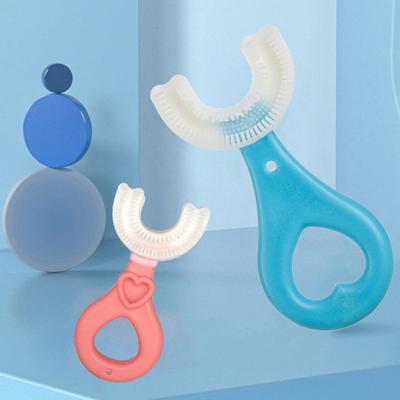 Szczoteczka do zębów dla dzieci U-type Head Oral Care Hand-Held Infant Soft Bristle Brush dla małych dzieci