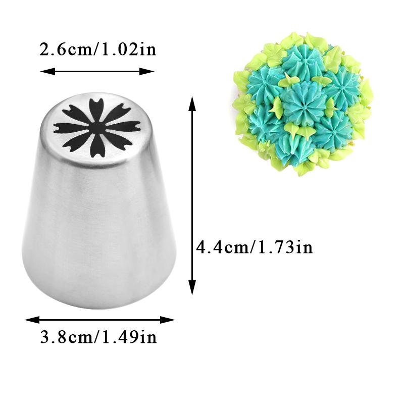 10 Styles Russian Tulip Icing Piping Nozzles Stainless Steel Flower Cream Pastry Tip Kitchen Cupcake Cake Decorating Tools