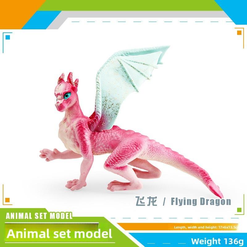 Animal Model Pvc Unicorn Rainbow Pegasus Dragon Figure For Childrens Educational Play