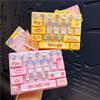 26 Keys Mechanical Keyboard Toy Clear Key Sounds Bag Pendant Charm  Stress Relief Use