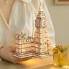 Japanese Instruction Manual Robotime 3D Wood Puzzle Ornament Series Tsukurunsu® [Official sales/Japanese Included] (Big Ben)