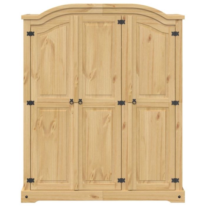 VidaXL Wardrobe Corona 151.5x52x186 Cm Solid Pine Wood, Storage Cabinet, Wardrobe Organizer, Cabinet, 4012158