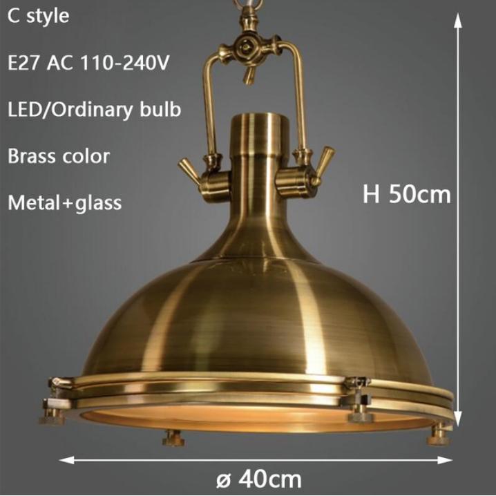 3 style Loft retro Industrial hanging Hardware metals pendant lamp vintage E27 LED lights Kitchen