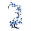 Cherry Blossom Iron Patch Iron-on Blossom Plum Applique Patch Embroidered Floral Patch for Jeans Garment Jackets Backpacks Clothes DIY Crafts