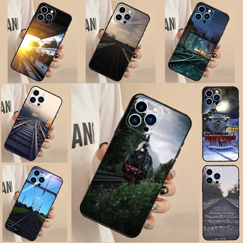 Train Rail Sunlight Case For Realme C61 C53 C55 C33 C63 C51 C65 C67 C71 C75 11 12 13 14 15 Pro Plus GT6 GT7 Pro