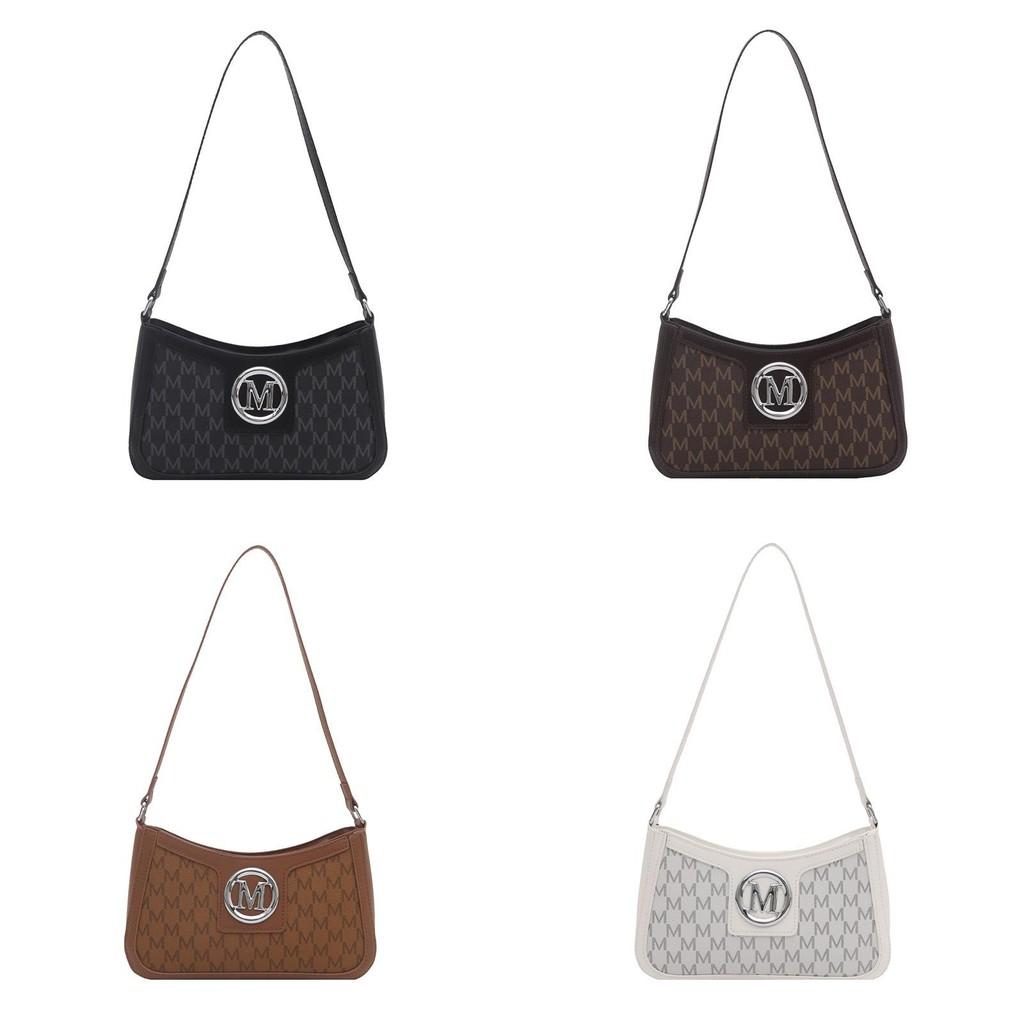 Street Style Pu Small Shoulder Bag With Letter Print For Daily Use