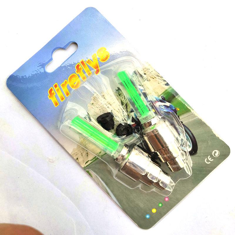 Fahrrad LED Speichenlicht: Farbiges leuchtendes Ventilkappen für Mountainbike-Nachtfahrten