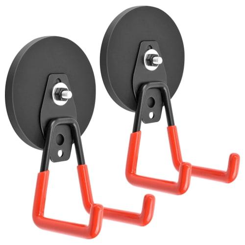 

Super Strong Magnetic Hooks, Double Magnetic Hooks, 88mm Diameter, Waterproof and Rustproof, 35kg Weight Capacity, Industrial Strength Utility Hooks f