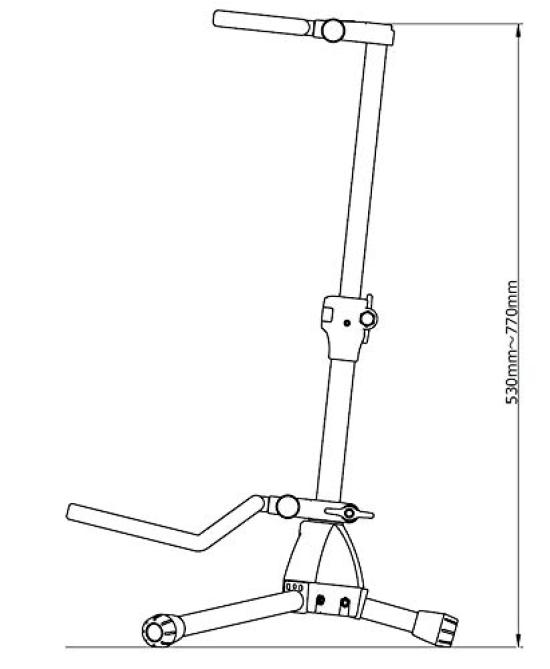 TAMA Tama Pro Grade Guitar Stand 839 Chrome