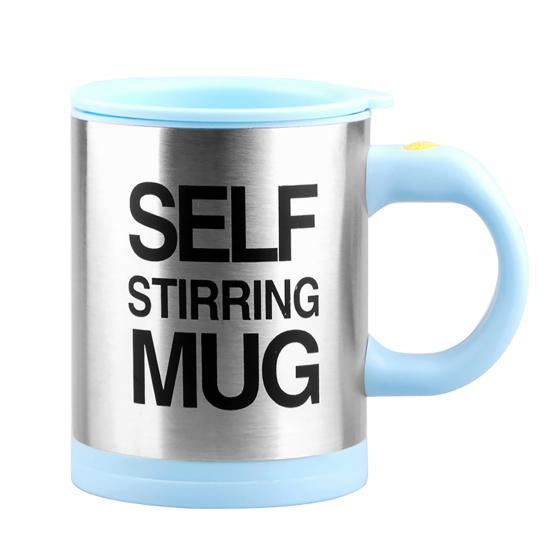 400 ml Kaffeetasse mit Knopf, multifunktional, Edelstahl, automatisches Rühren, Kaffeetasse, Café