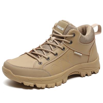 Codzienne Trampki Męskie Outdoor Sznurowane Wysokie Wygodne Odporne na Ścieranie Oddychające Buty Turystyczne Męskie Amortyzujące Buty Sportowe