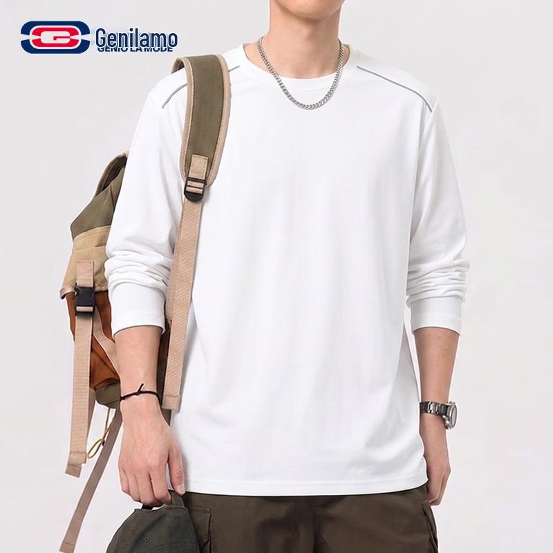 GENIOLAMODE Men's Long Sleeve Quick-Dry T-Shirt