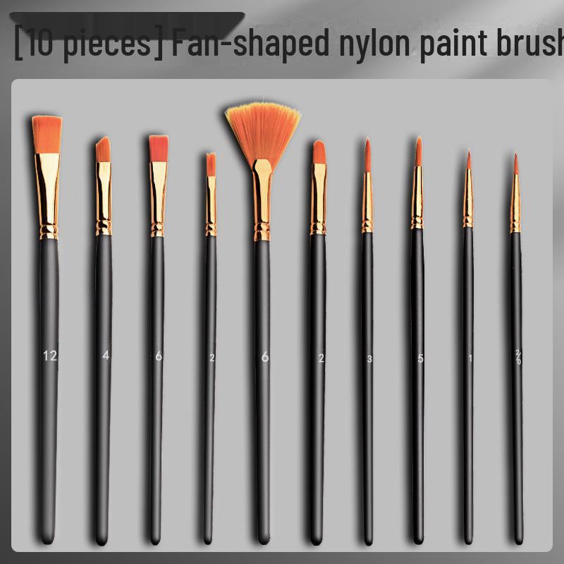 Set de pensule din nailon pentru guașă și acuarelă pentru studenți de artă pentru pictură în acril și în ulei