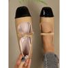 Color-blocked Bow Beanie Shoes 2025 Autumn New Flat Plus Size Comfortable Single Shoe Women