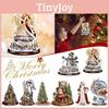 Vibrant Cartoon Santa Christmas Tree Acrylic Ornament Perfect For Car And Home Decor