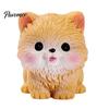 Small Decorative Figurines 2Pcs Mini Dog Figurines, Cute Resin Puppy Miniature Animal Figures, Car Dashboard Decorations Ornaments for Micro