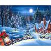 Full Round Diamond Painting Handmade Winter Scenery Cross Stitch 5d Diamond Embroidery House Landscape Decor