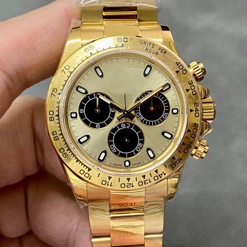 Lau Family Daytona Herren Automatik-Chronograph - 904L Edelstahl Klassische Uhr