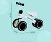 vehicle for for ages 1 to grayish black Four-wheeled children, 5, compact, ultra-lightweight, stroller, balance, vehicle, toy, handle, gift, (white)