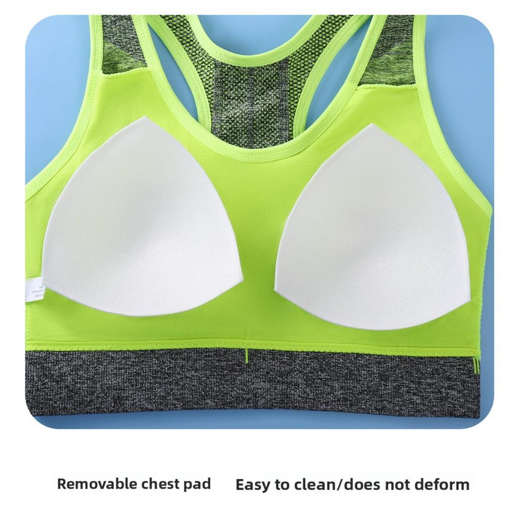 Damen Sport-BH Ohne Bügel, Uni, Kann Außen getragen werden, Mit Weicher Stütze und Enganliegender Rückenstütze, Sport, Laufen, Yoga, Fitness,