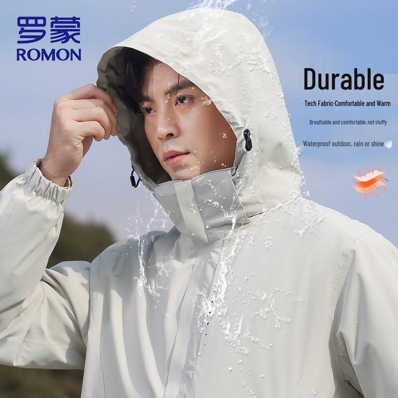 ROMON Men's 3-in-1 Business Casual Sport Hiking Windproof Jacket