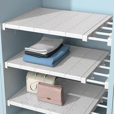 Wardrobe Storage Dividers: Layered Closet Shelves & Shoe Rack Organizer
