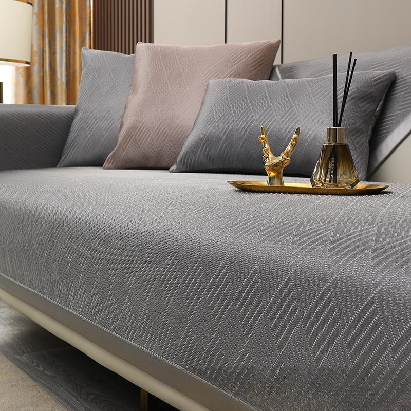 

Летняя ледяная шелковая крутая подушка для дивана, нескользящая подушка для дивана, летняя кожаная подушка, легкий роскошный чехол для дивана, тканевый чехол 70*70