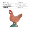 Cross-border Farmyard Decorative Chicken Figurines: Rooster, Hen, and Chicks Pecking in Courtyard with Woman, Rice, and Flower Bed