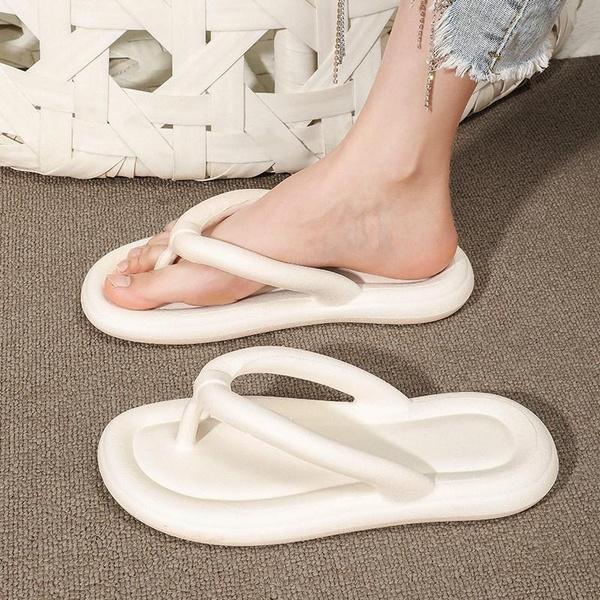 Hausschuhe für Damen und Herren Indoor Outdoor Lässig Weiche Plateau-Schuhe Dusch-Sandalen Badesandalen Sommer Strand-Hausschuhe Leichte Flip-Flops