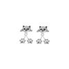 Silver Cat Earrings Korean Style Cat Paw Earrings Kitten Stud Earrings  Ear Accessories