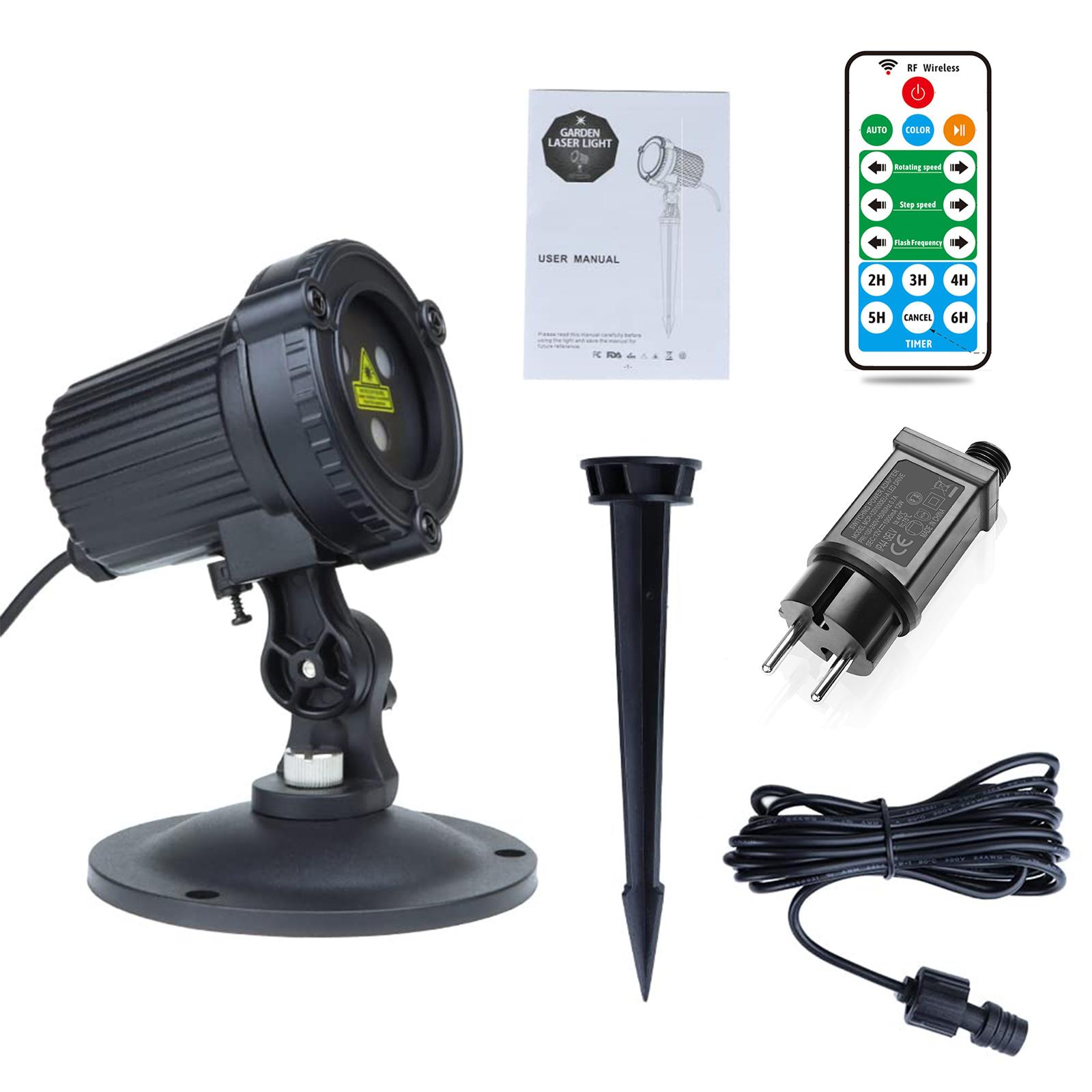 

DJ дискотека сцена вечеринка огни проектор лазерный свет RGB 3 цвета с пультом дистанционного управления водонепроницаемый для рождественского сада наружный декор