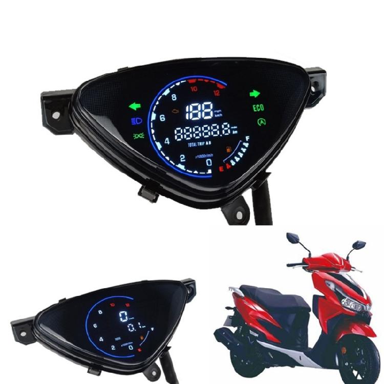 Multifunctional Clear Large Display Motorcycle Dashboard with Speedometer Gauge 12V Accurate Readings for Mio110 SPORTY
