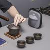 Ceramic Portable Travelling Tea Set Outdoor Camping Tea Set One Pot Three Cups Set
