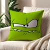Süßer Frosch Cartoon Spiel Lustiges Gesicht O-Om N-Nom Kissenbezug Für Kissen Druck Sofa Dekoration Zuhause Auto Büro Nordische Schlichtheit
