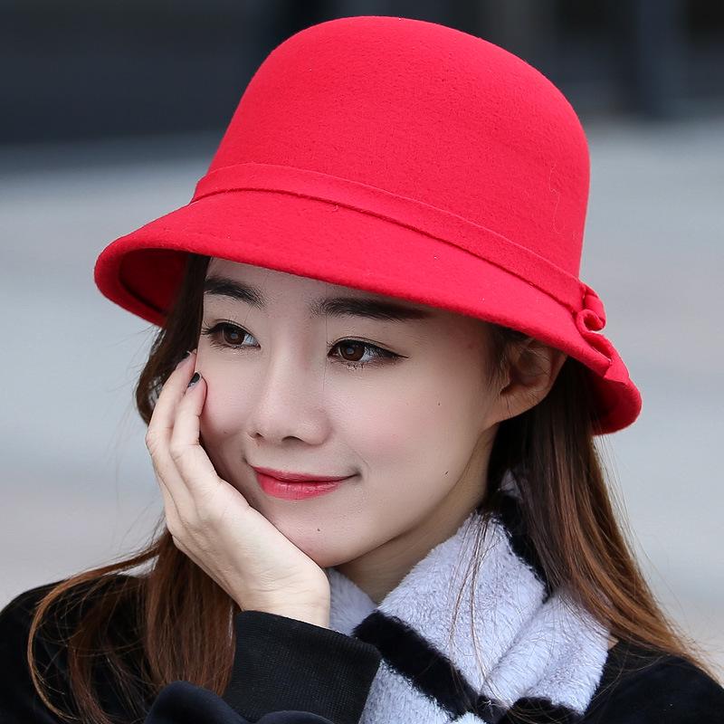 

«Шерстяная шляпа рыбака в корейском стиле для женщин»: Осень/Зима M (56-58cm)