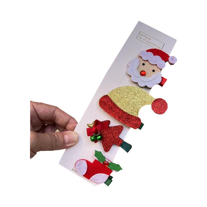 Ensemble de chouchous et pinces Rouges Festifs pour Enfants