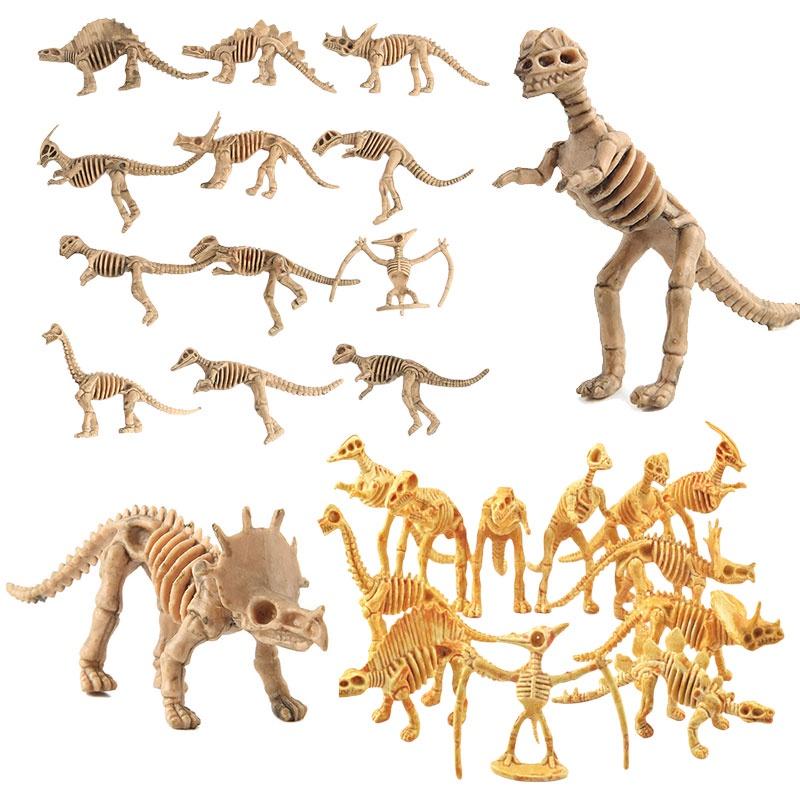 Realistic Dinosaur Skeleton Model Toy 12 Types Of Archaeological Excavation Dinosaur Skeletons