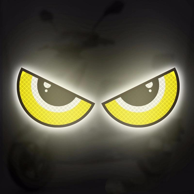 

Светоотражающие наклейки для электровелосипеда «Демонический глаз» Декоративные наклейки на автомобиль Наклейки на шлем мотоцикла Креативные предупреждающие декоративные наклейки для безопасности и стиля