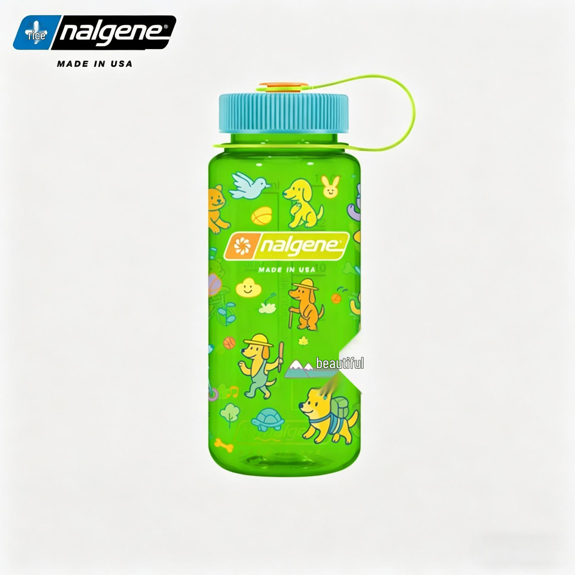 Nalgene Kids Small Capacity Outdoor Sports Water Bottle - High Temp Resistant Tritan. 500ml