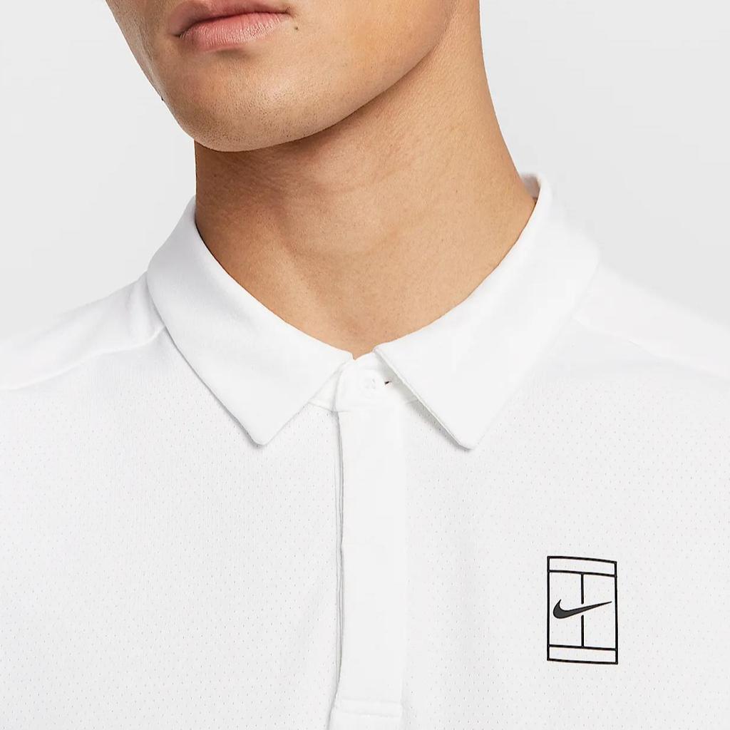 Nike Court Advantage Dri-Fit Fashion Comfortable Casual Solid Color Short Sleeve Quick-Dry T-Shirt Men Tops White FZ6908100