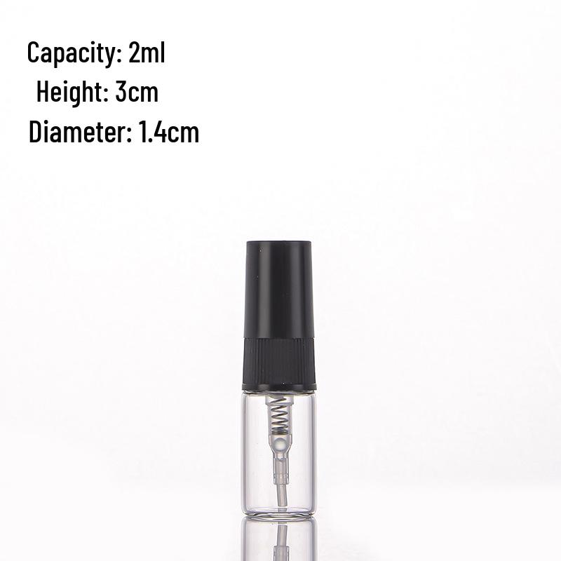Perfume Refillable Glass Spray Bottles - 2ml, 3ml, 5ml, 10ml Flower Water Sample Sizes