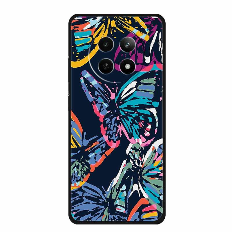 Realme 12 5G Phone Case: Embossed Color Painting, Drop-proof with Concave-convex Texture - 1 Piece
