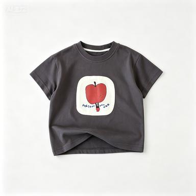 Kids Clothing Tees Summer Printed Cartoon Fashion Short Sleeve T-shirt Girls Loose Casual Tops T Shirts Crewneck