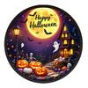 Festive Halloween Decorations LED Glowing Hanging Decor, Acrylic Window Ornament with Light, Spooky Ambiance Sign for Door Wall Haunted House,